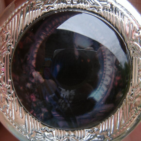 Black Angel Cat Locket Pendant Necklace - Picture 3 of 14